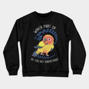 Sun Conure Parrot Aaaa Crewneck Sweatshirt